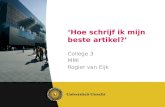 Mens ,  maatschappij  & ICT Rogier  van  Eijk
