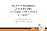 Kracht in Nederland 20 miljard euro 20 miljard omhelzingen 1 Rubicon