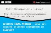 Sitecore SUGNL Meeting –  Data uit externe systemen integreren in Sitecore