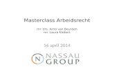 Masterclass Arbeidsrecht mr. drs. Arno van Beurden mr. Laura  Kiebert