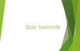 Quiz: taalronde