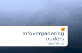 Infovergadering ouders