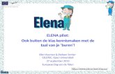 ELENA pilot: Ook  buiten de klas kennismaken met de taal van je ‘buren ’!
