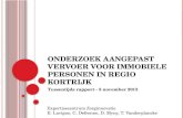 Onderzoek aangepast vervoer voor immobiele personen in regio Kortrijk