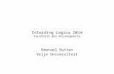 Inleiding Logica 2014 Faculteit der Wijsbegeerte