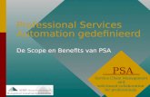 Professional Services Automation gedefinieerd