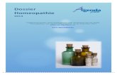 Dossier Homeopathie