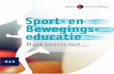 [bij Bureau Ketel] Wervend boekje Sport- en Bewegingseducatie HAN University