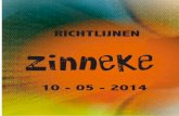 Zinneke 2013-2014 : Richtlijnen
