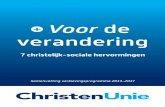 Samenvatting Verkiezingsprogramma ChristenUnie 2012 'Voor de verandering'