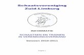 Infoboekje Schaatsvereniging Zuid-Limburg Schaatsseizoen 2010-2011