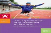 Brochure uitleendienst  Buurtsport Antwerpen