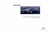 2010 Peugeot 308 prijslijst per 1 maart