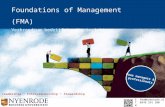 Foundations of Management (FMA)
