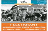 Feestkrant Oranje Activiteiten Broek op Langedijk