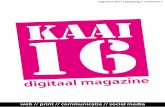 Kaai 16 digitaal magazine - nummer 1