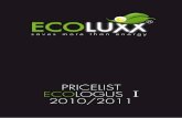 Prijstlijs / Pricelist Ecoluxx