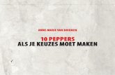 10 peppers als je keuzes moet maken