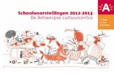 Schoolbrochure Antwerpse cultuurcentra