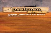 Psalmen voor Nu | Geen woord te veel | Muziekboek bij CD 4