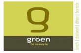 Menukaart Brasserie Groen