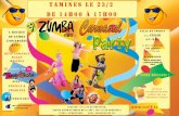 Affiche zumba carnaval party finale