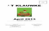 't Klauwke April