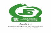 Joebox September - Oktober 2012