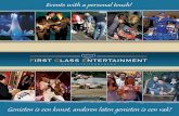 First Class Entertainment brochure