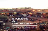 Baileys & Giordano Spring/Summer 2013