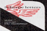 Scherpe letters - 40 jaar vorm van NRC Handelsblad