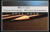 Bethel Onderwijs Programma en Thelogische Academie Bethel 2011-2012