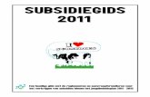 Subsidiegids 2011