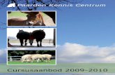 Cursusbrochure Paarden Kennis Centrum 2009-2010