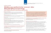 Factsheet Rijksacademie voor de Bedrijfsvoering
