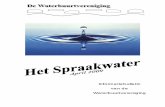 Informatiebulletin waterbuurt: april 2009