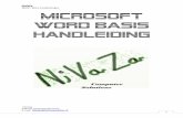 Microsoft word basis handleiding
