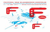 Brochure Festival van Vlaanderen Kortrijk