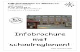 Infobrochure met schoolreglement