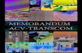 Memorandum ACV-Transcom 2014