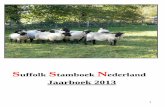Dutch Suffolk Sheep Society Yearbook 2013