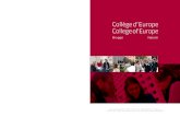 2011-2012 College of Europe Brochure