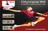 Programmaboekje Olympia'89 - HV Dongen 11-10-14