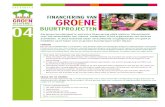 Factsheet 04 Groen Dichterbij - Financiering van groene buurtprojecten