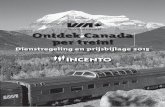 Ontdek Canada per Trein, VIA Rail prijsbijlage 2015