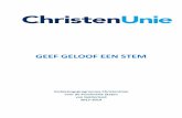 verkiezingsprogramma ChristenUnie - provincie Gelderland - 2015 2019