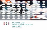 Kies je aangepaste sport regio Apeldoorn