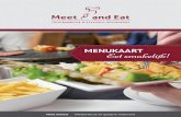 Menukaart Meet and Eat