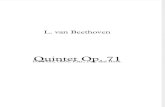 Beethoven Quintet Op. 71 Score