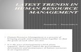Trends in HRM